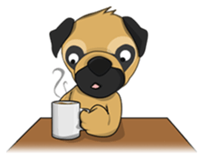 Funny and cute dog sticker #6223380