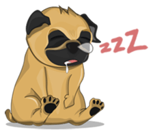 Funny and cute dog sticker #6223383