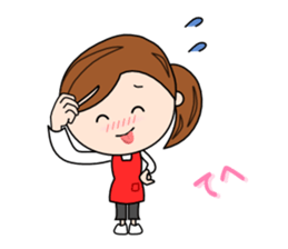 Children of mom to play sports[Japanese] sticker #6223530