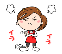 Children of mom to play sports[Japanese] sticker #6223542