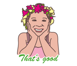 The phrases with Hawaii English ver. sticker #6223548