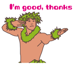 The phrases with Hawaii English ver. sticker #6223563