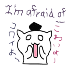 English course of Dr. girl and cat sticker #6223708