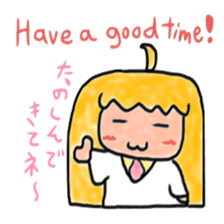 English course of Dr. girl and cat sticker #6223709