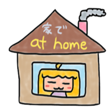 English course of Dr. girl and cat sticker #6223712