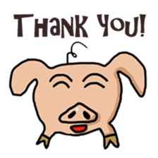 Big head pig sticker #6224153