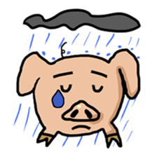 Big head pig sticker #6224155