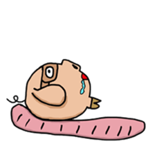 Big head pig sticker #6224156