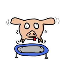 Big head pig sticker #6224158