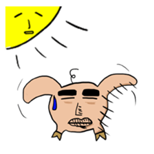 Big head pig sticker #6224159