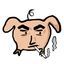 Big head pig sticker #6224168