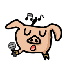 Big head pig sticker #6224171