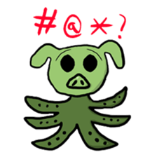 Big head pig sticker #6224173