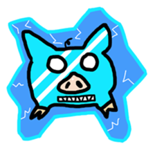 Big head pig sticker #6224182