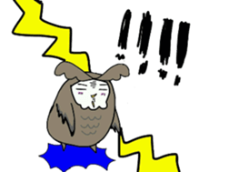 TWo  owls sticker #6224909