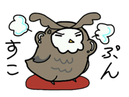 TWo  owls sticker #6224940