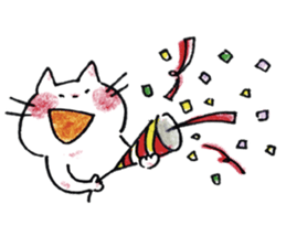 HONOBONO  WHITE CAT sticker #6225589