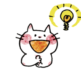 HONOBONO  WHITE CAT sticker #6225594