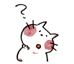 HONOBONO  WHITE CAT sticker #6225595