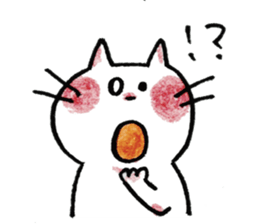 HONOBONO  WHITE CAT sticker #6225596