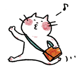 HONOBONO  WHITE CAT sticker #6225601