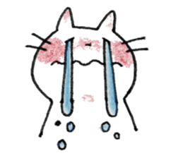 HONOBONO  WHITE CAT sticker #6225618