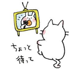HONOBONO  WHITE CAT sticker #6225621