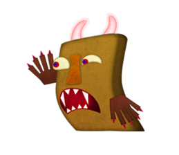 A rich emotional expression Monsters. sticker #6225867