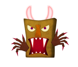 A rich emotional expression Monsters. sticker #6225869