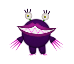 A rich emotional expression Monsters. sticker #6225872