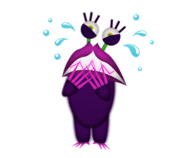 A rich emotional expression Monsters. sticker #6225876