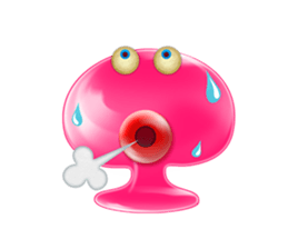 A rich emotional expression Monsters. sticker #6225884