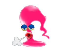 A rich emotional expression Monsters. sticker #6225887