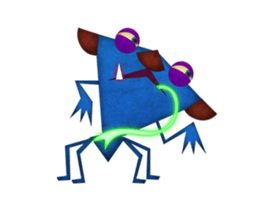 A rich emotional expression Monsters. sticker #6225891