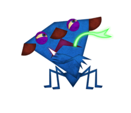 A rich emotional expression Monsters. sticker #6225892