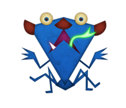 A rich emotional expression Monsters. sticker #6225893