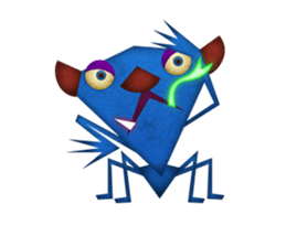 A rich emotional expression Monsters. sticker #6225894