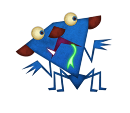 A rich emotional expression Monsters. sticker #6225895