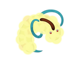 A rich emotional expression Monsters. sticker #6225899