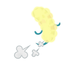 A rich emotional expression Monsters. sticker #6225902