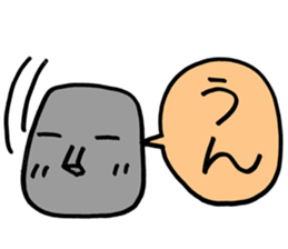 My moai mother and son sticker #6226747