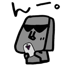 My moai mother and son sticker #6226768