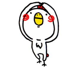 Action Chicken Sticker. sticker #6227264