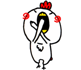 Action Chicken Sticker. sticker #6227265