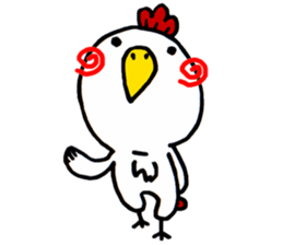 Action Chicken Sticker. sticker #6227269