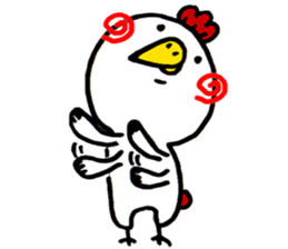 Action Chicken Sticker. sticker #6227271