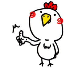 Action Chicken Sticker. sticker #6227274