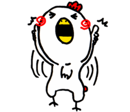 Action Chicken Sticker. sticker #6227275