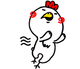 Action Chicken Sticker. sticker #6227281