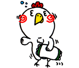 Action Chicken Sticker. sticker #6227285